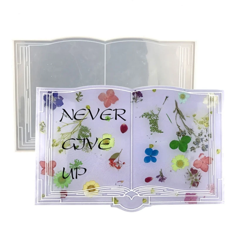 

Силиконовая форма для украшения книги, подходит для эпоксидной смолы, рукоделия, изготовления ювелирных изделий, украшения дома