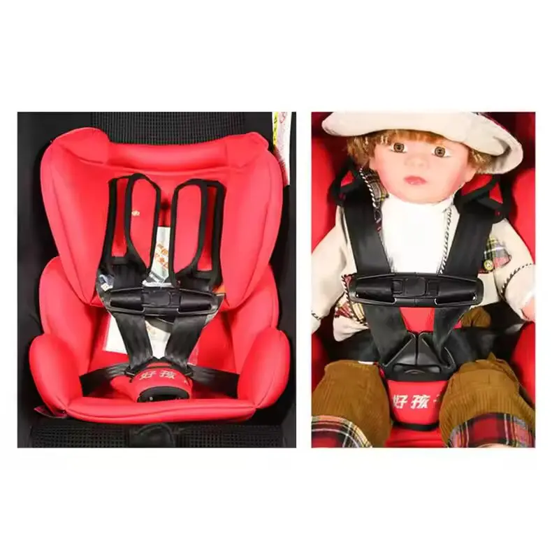 SEAMETAL Baby Car Seat Safety Belt Clip Child Chair Adjustable Interior Latch 5 Point Seats Buckle Knots Seatbelt Covers Lock