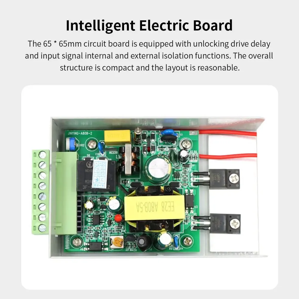 DC 12V 3A Access Control Power Supply Control System 110~240V Input Unlock for NO/NC Lock/Electric Strike Lock/Magnetic Lock - 5