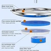 New Cat Water Dispenser Stainless Steel Automatic Recirculating Filtration Watchable Water Level Pet Water Feeder 4