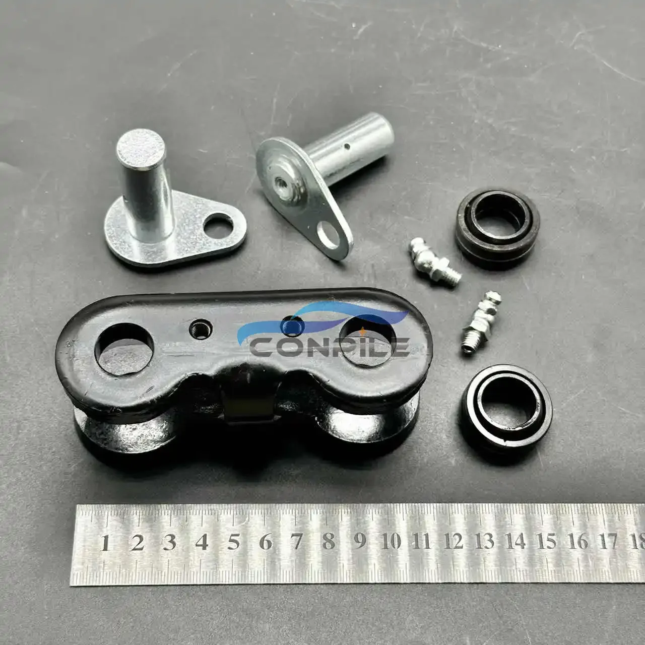 A set for Mitsubishi Dalian S4S F14E F18C Forklift Accessories Steering Linkage Plate Pin 17 * 17 holes