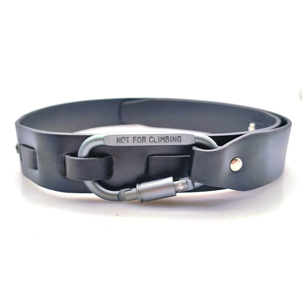 Pin Schnalle Karabiner Schnalle Gürtel Retro Casual D Form Brief Haken Gürtel Luxus Design Einstellbare Punk Bund Für Frauen Männer – Detail 10