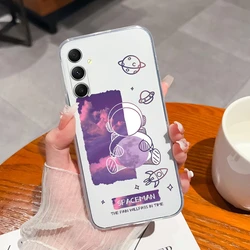 Creative Soft TPU Silicone Clear Anti - Drop Phone Case Back Cover - Samsung A32 (4G) (U271)