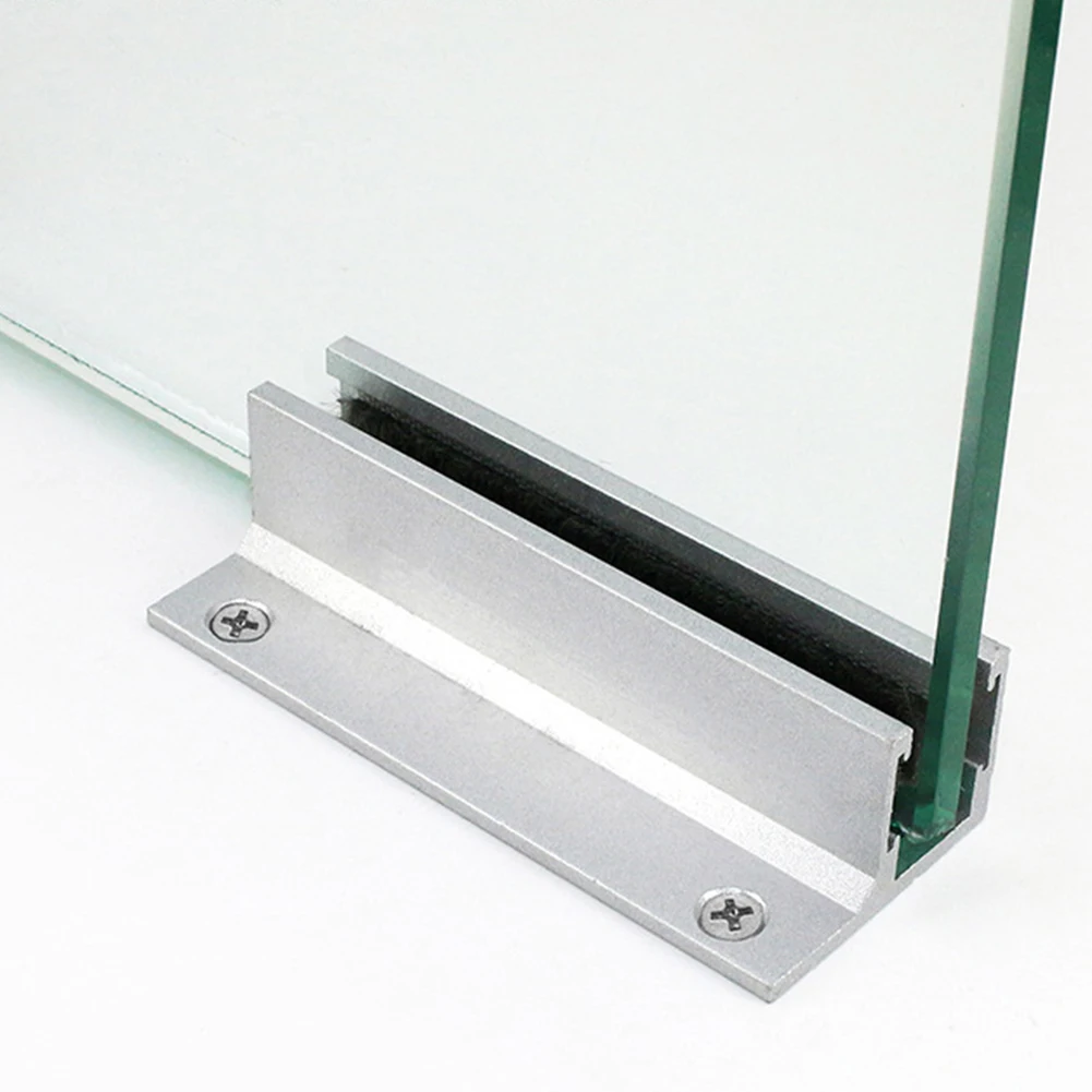 Glass Sliding Door Floor Rails Glass Anti Swing Base Sliding Door System Rails Fixed Base Hanging Wheel Accessories