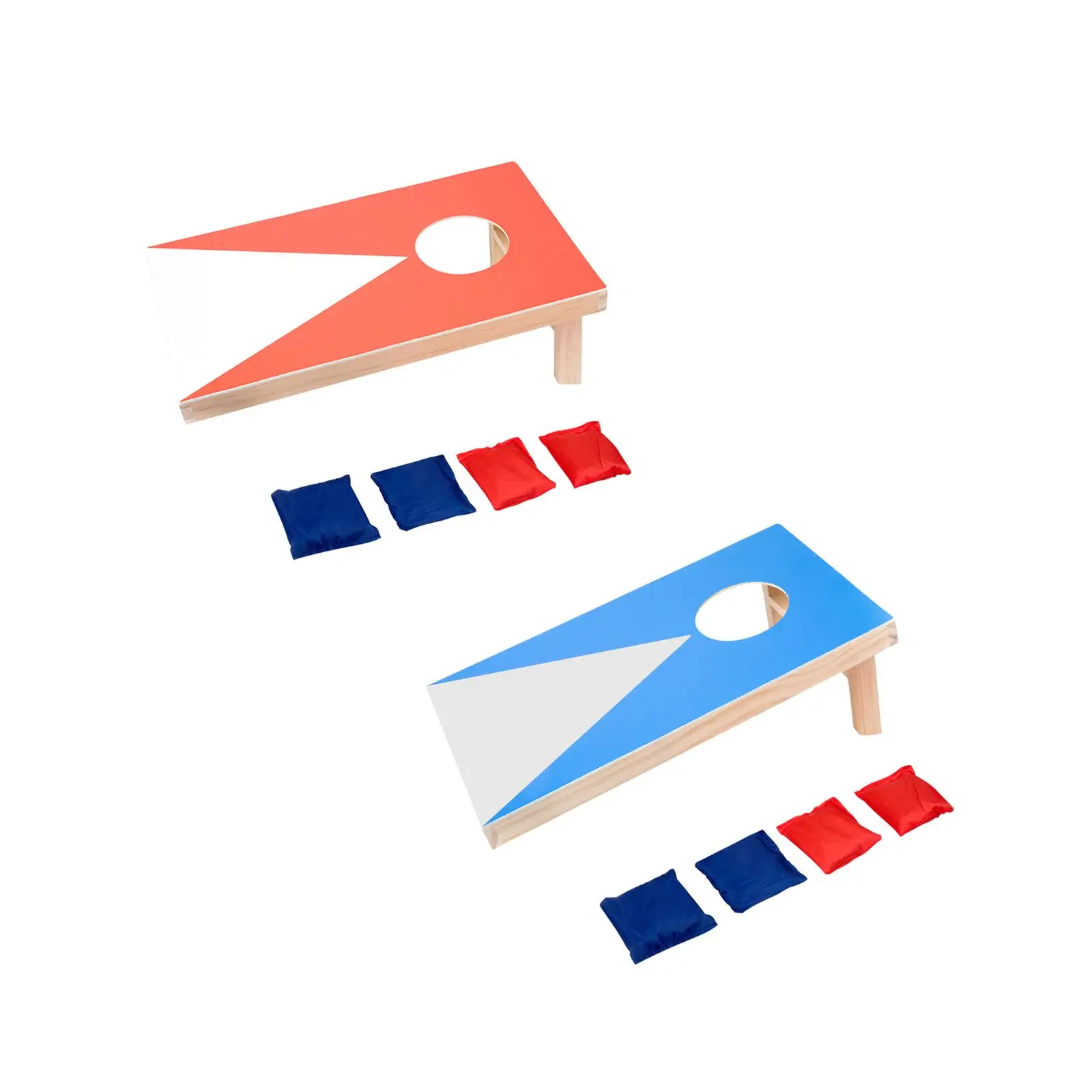 SandbagThrowGameCornholeSetwith4SandbagWoodenCornHoleBoard