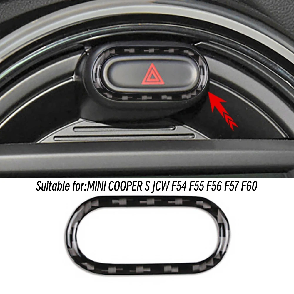 Car Warning Light Button Frame Sticker For MINI COOPER S JCW F54 F55 ...