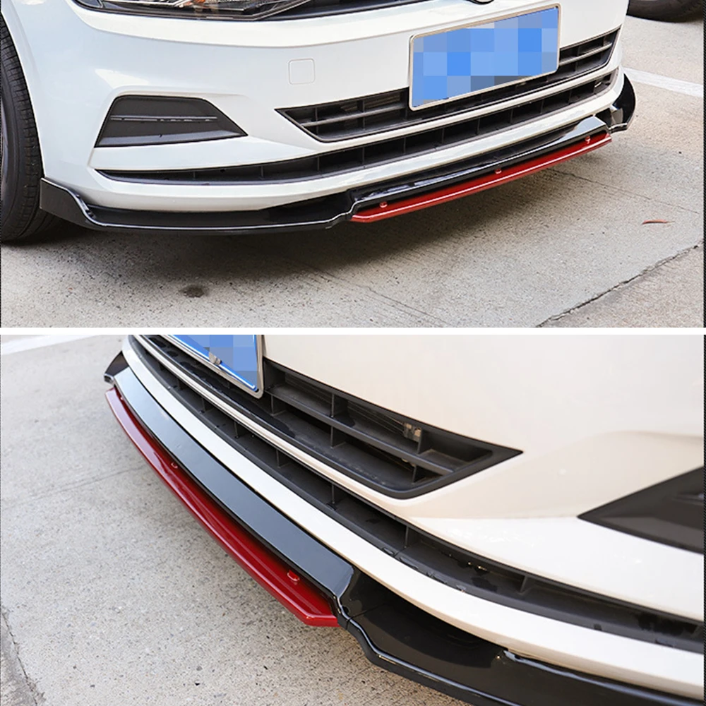 Auto Frontschürze Lip Seite Splitter Spoiler Körper Kit Wachen Abdeckung  Für Volkswagen VW Polo 6R 6C 2009 2010 2011 2012 2013 2014 ~ 2017