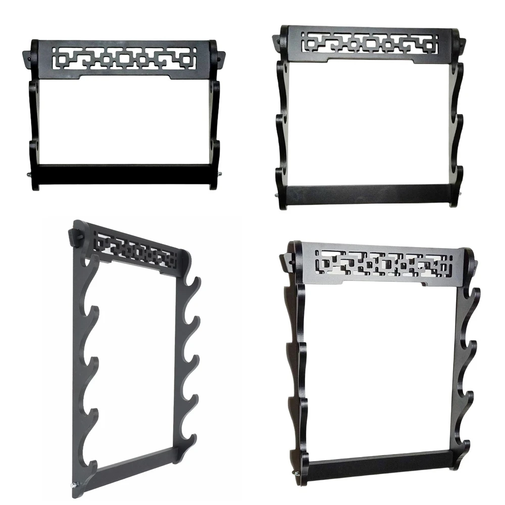 2/3/4/5 Tier Sword Stand Montaggio A Parete Samurai Sword Holder Espositore Katana Wakizashi Tanto Wall Hanger Sword Rack