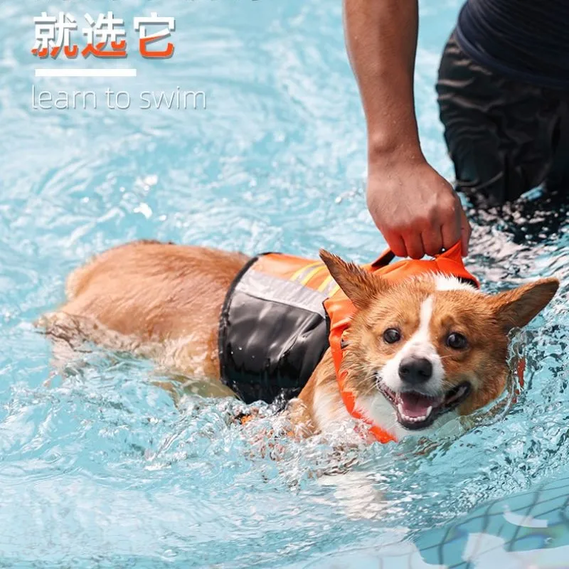 

Dog Floating Life Jacket For Pool Beach Boating Swimming Reflective Lifesaver Vest Adjustable Vests Pet Safety Swimsuit Preserve