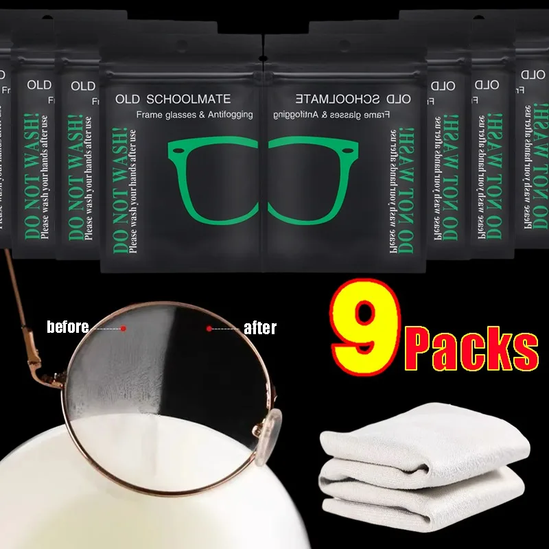 

New Nano Anti-fog Glasses Cloth Reusable Eyeglasses Wipes Sealed Package Defogger Sunglasses Without Traces Pre-moistened Wiping