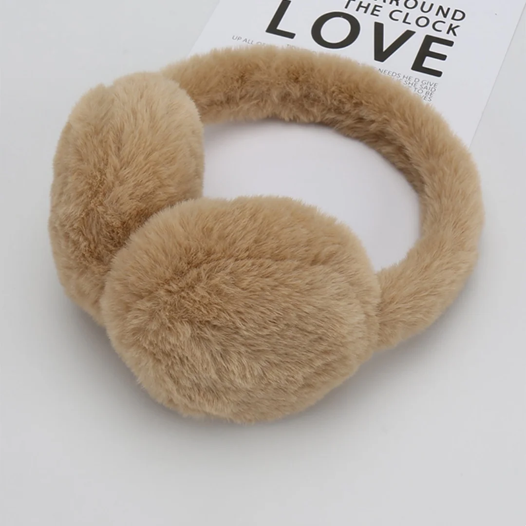 Winter Plush Ear muffs Soft Cute Outdoor Ear Covers for Cold Weather Winter Women Men Cold Weather Fluffy Cozy Earmuffs Warmers