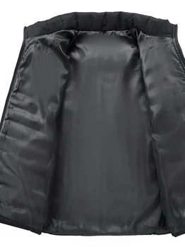 الخريف الوقوف طوق خفيفة الوزن سترات منتفخة الرجال جديد مبطن سترة مقاومة للماء Ripstop أسفل معزول سترة واقية معاطف 5