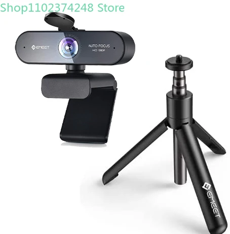 

1080P Webcam Full HD Autofocus Web EMEET Streaming USB with Microphone and Privacy Cover for ZOOM/Skype/Meeting