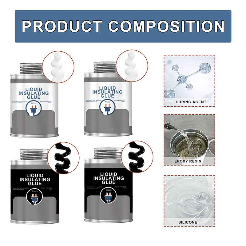 Waterproof Liquid Electrical Tape Electrician Waterproof Insulation Adhesive High Temperature Resistant Flame Retardant Sealant electrical tape liquid glue waterproof sealant sealant paste