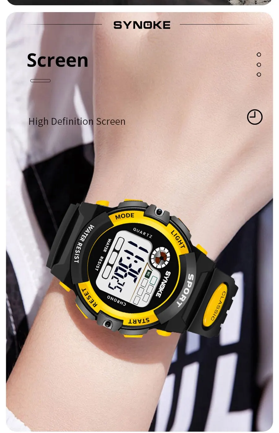 S1f2ca7357f2c41c78a90d0a1e11aa06fL Multifunctional Night Student Children Electronic Watch Sports Waterproof Boy Electronic Watch Waterproof Light Fashion Mallzona