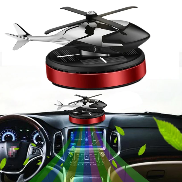 Luftfahrt Auto Lufterfrischer Solar Rotierenden Hubschrauber Auto  Aromatherapie Legierung Flugzeug Form Diffusor Fahrzeug Innen Orna -  AliExpress