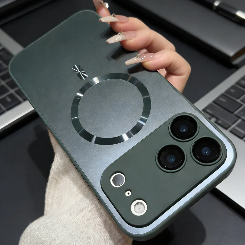 Luxurious Metallic Nano Frosted Wireless Charging Phone Case Cover