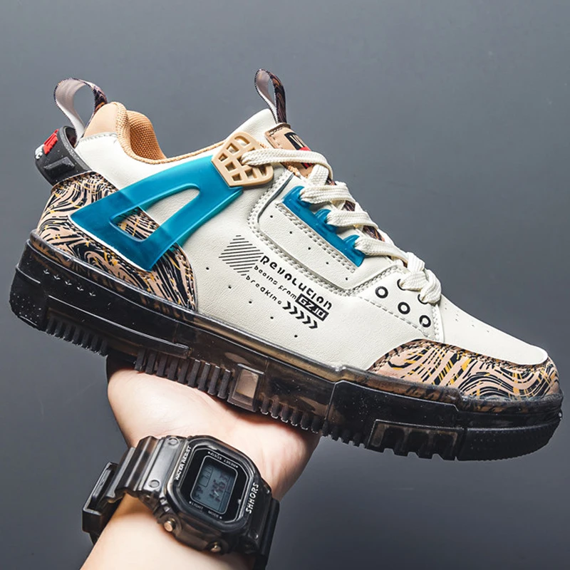

Brand Men Casual Shoes Fashion Sneakers Flat Non-Slip High Top Men Boots Outdoor Spirng Autumn Zapatillas Hombre 2023 Man Shoes