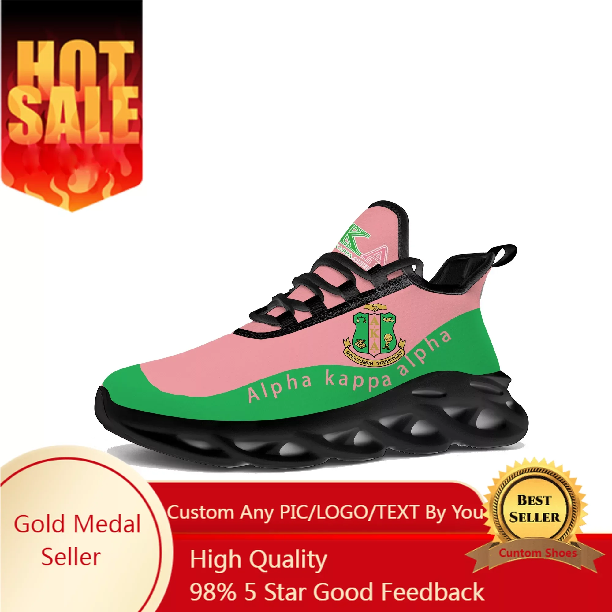 

A-Alpha Sorority A-AKA 1908 Flats Sneakers K-Kappa A-Alpha Mens Womens Sports Shoes High Quality DIY Sneaker Customization Shoe