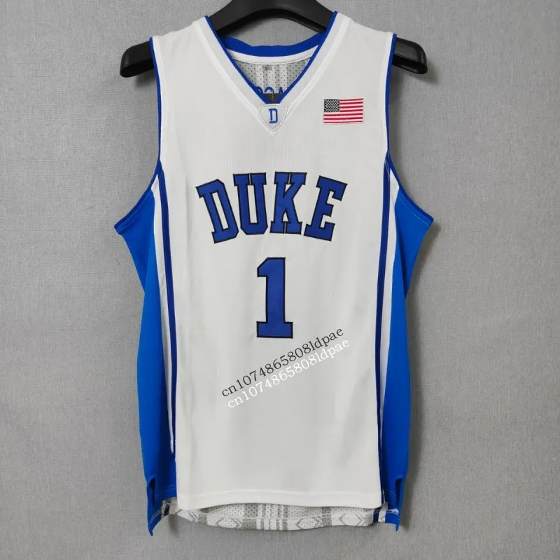 Basketball Jerseys Men Oversize 1 Irving Duke University Embroidery Sewing Breathable Athletic Sport Street Hip Hop