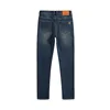 2024 Winter New Fleece-lined Thickened Men's Jeans Cold-Resistant Stretch Slim Fit Straight All-Matching Antifreeze Warm Pants 5