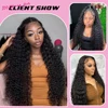 Luvin 30 32 36 40 Inch Deep Wave Human Hair Bundles Brazilian Remy Unprocessed Weaving Curly Hair Bundles Weave Extensions Deals 6