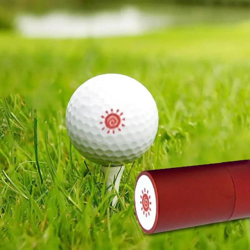 Golf Ball Marker Stamp Funny Golf Supply Stamper Waterproof Quick-Dry Photosensitive Ink Stamper For Quick Identification
