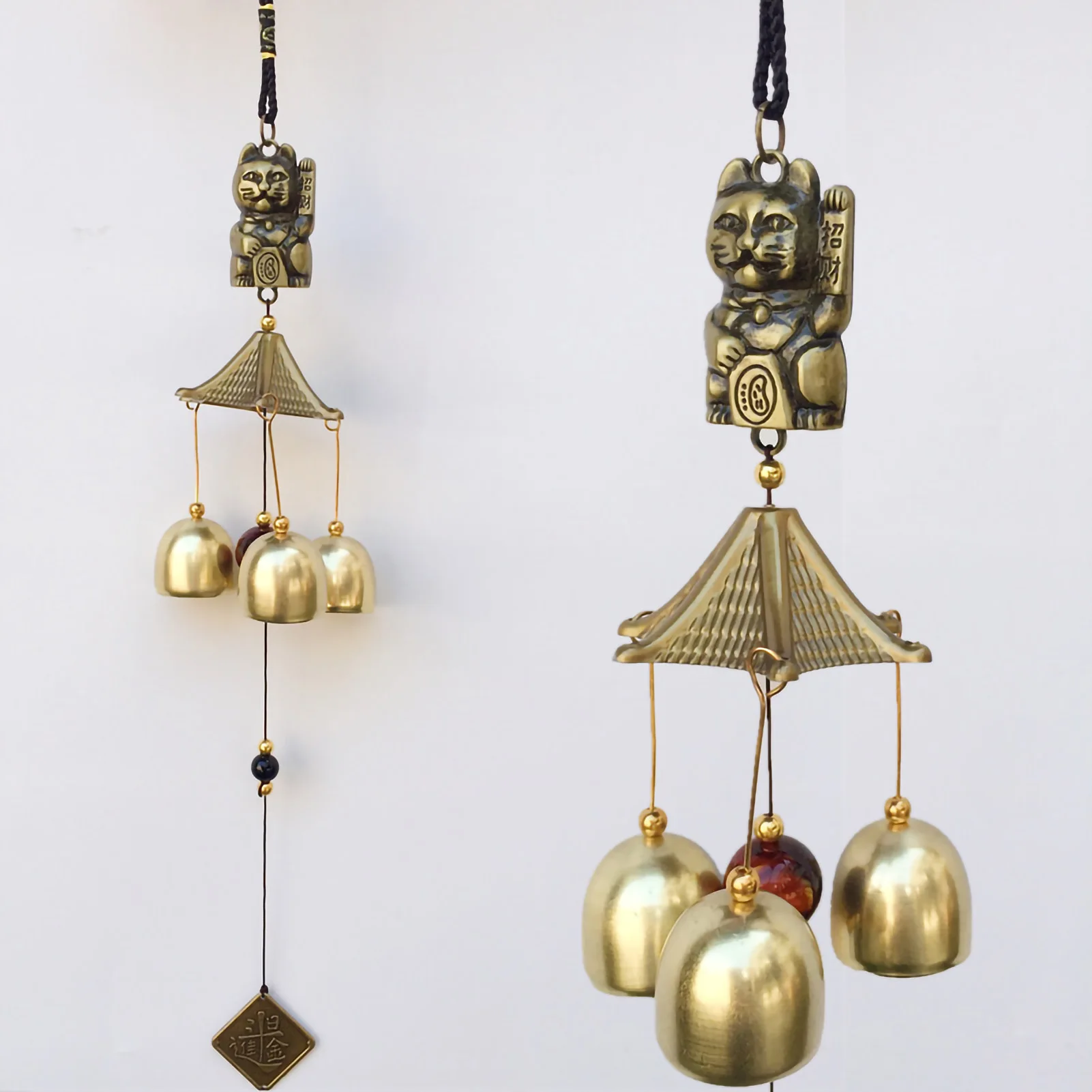 

Antique Wind Copper Yard Garden Outside Living Decoration Metal Wind Chimes Outdoor Chinese Oriental Lucky Metal Win