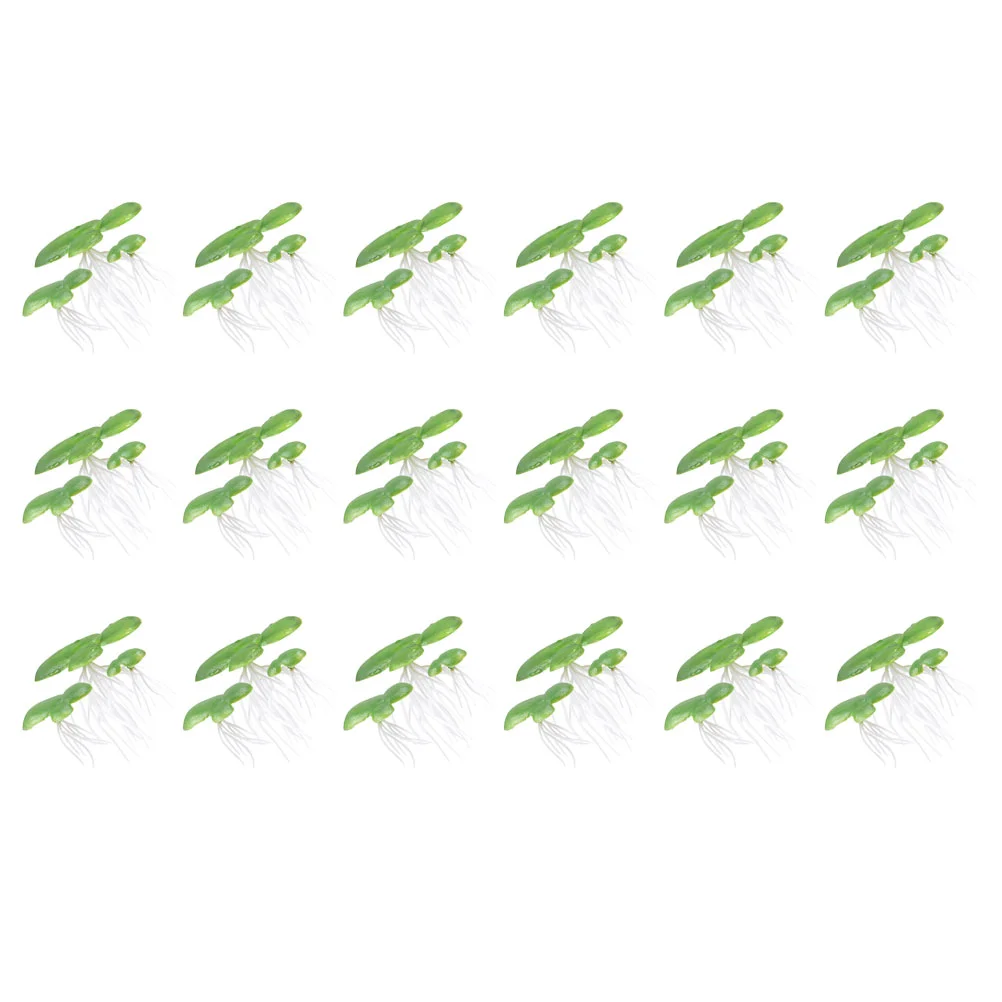 

54pcs Artificial Duckweed Floating Duckweed Ornament Fish Tank Landscape Decor