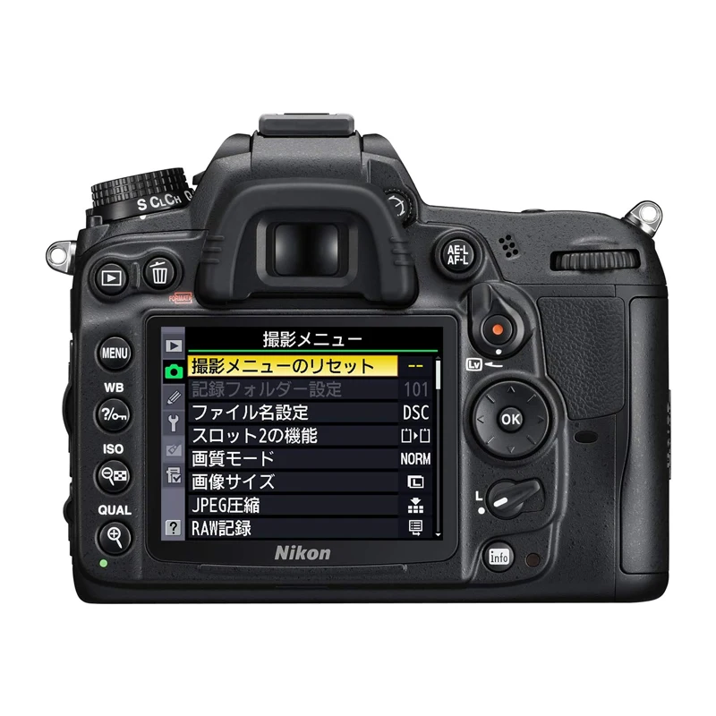 LCD、d7000 16.2MP、3.0インチ、99% 新品のnikon dslrカメラ