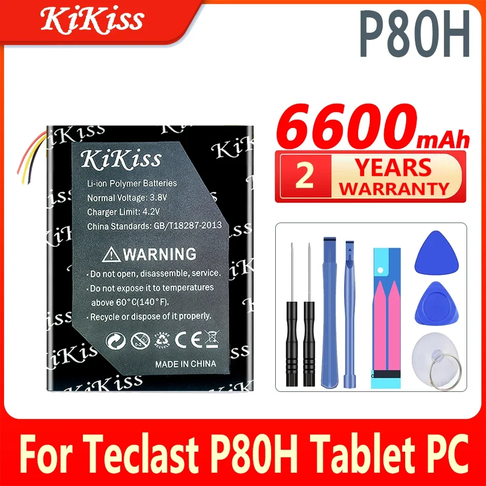 

Литий-полимерный аккумулятор KiKiss 6600 мАч для планшетного ПК Teclast P80H, 3 провода и 5 проводов