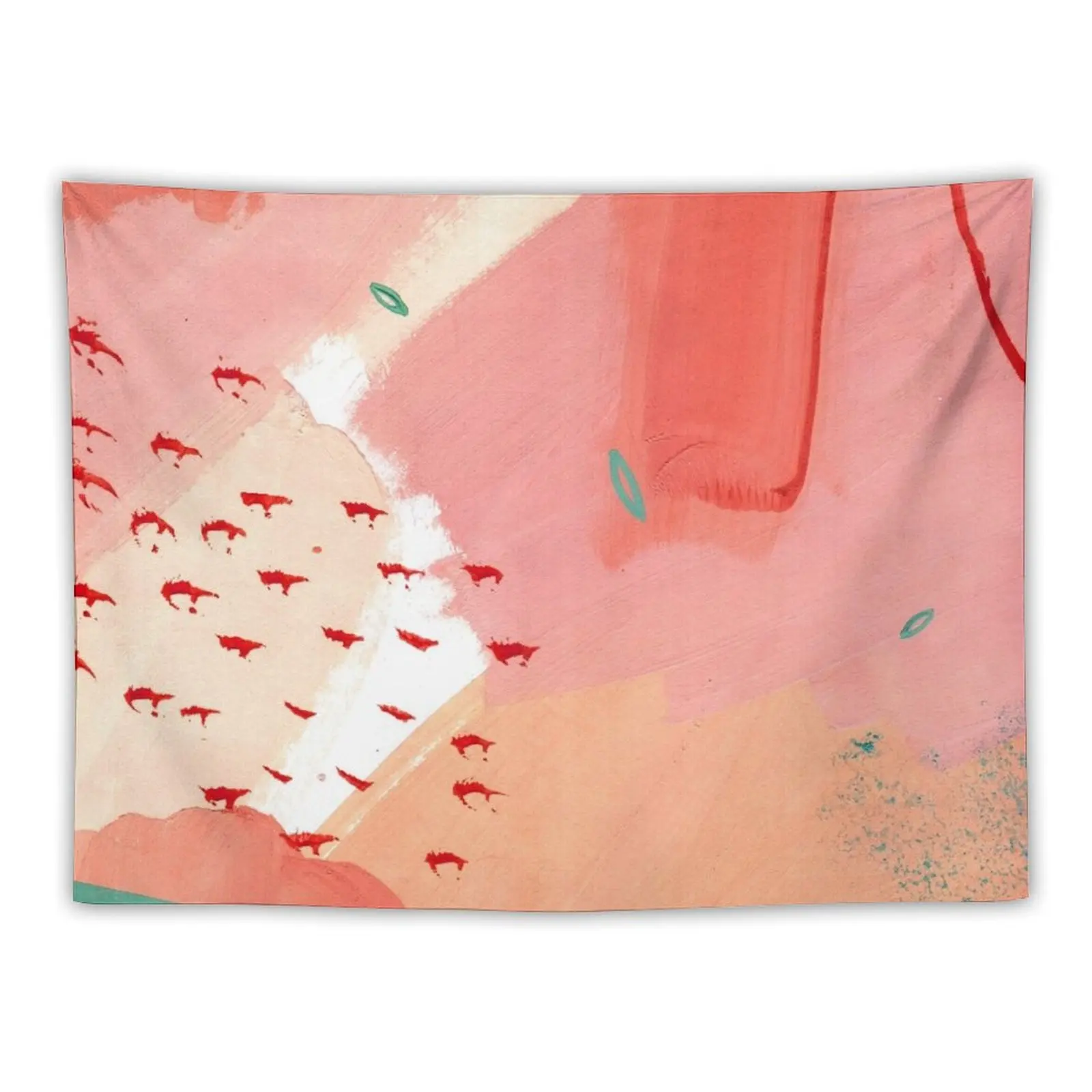 

Peachy Abstraction No.2 Tapestry Bedrooms Decorations Aesthetic Room Decoration Home Supplies Hanging Wall Tapestry