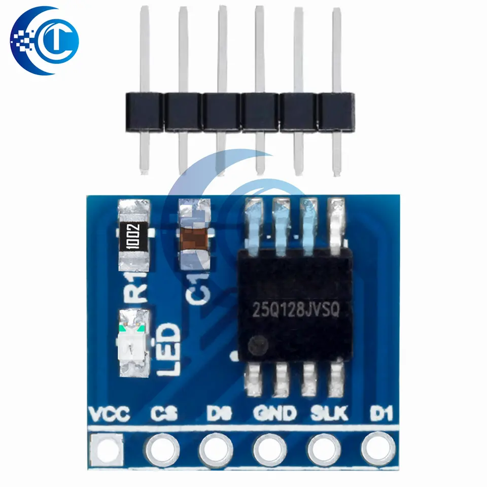W25Q128FV 128Mbit (16MB) SPI NOR Flash Memory Module - 3.3V BV/FV Package for STM32 Development image 3