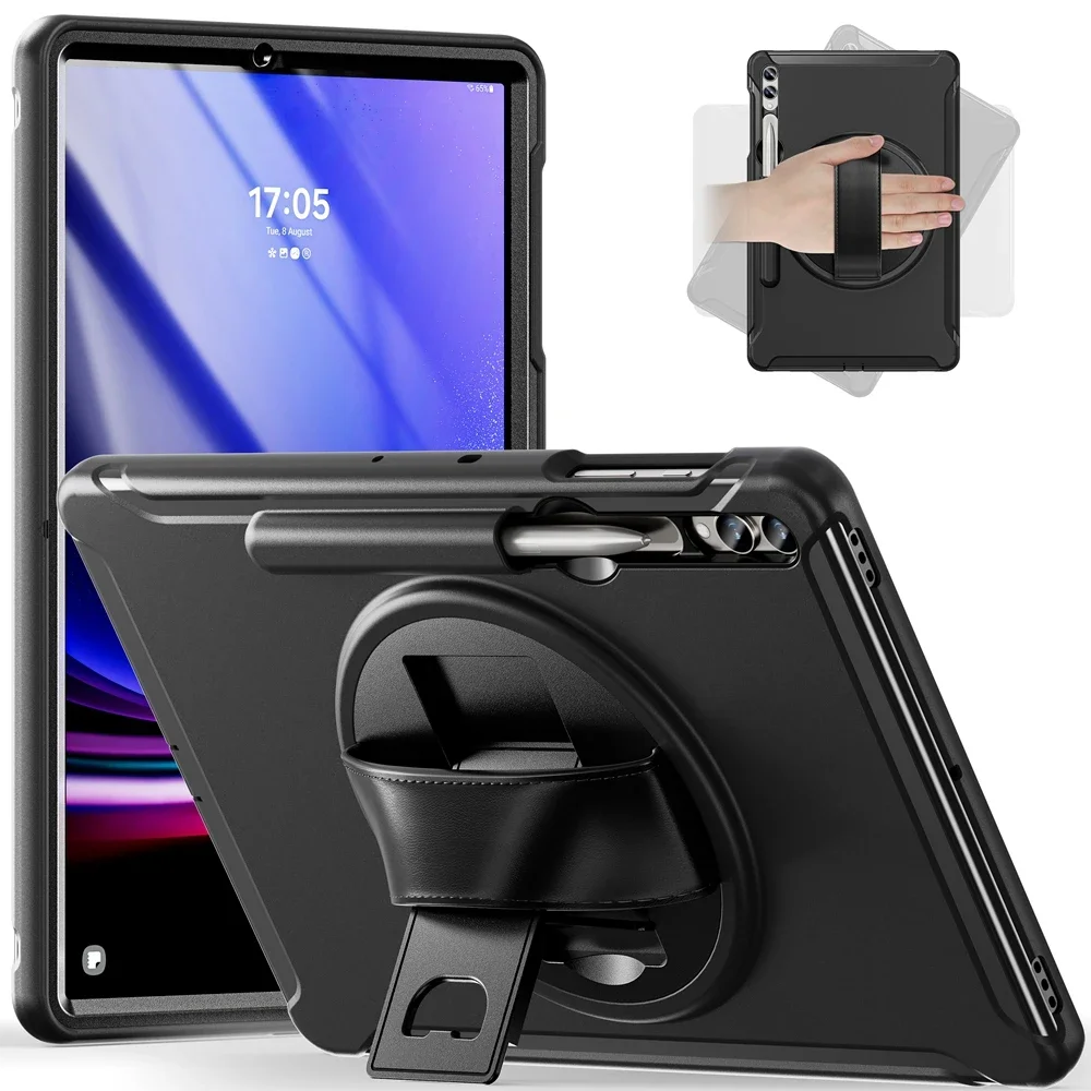Kids Safe Shockproof Tablet Cover with Hand Strap and Stand - 12.4 inch