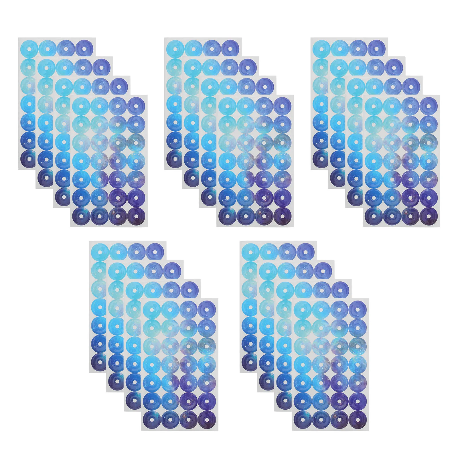 5개입 홀 보강 도트 자가 접착식 종이 홀 보호대 (바인더, 노트북, 루즈리프 폴더, 캘린더, 문서용)