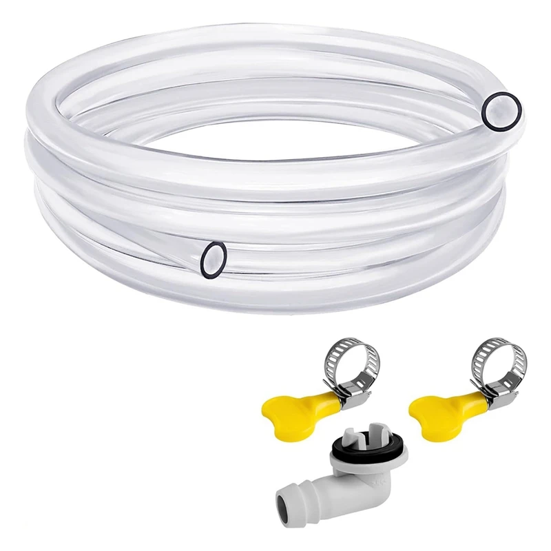 

10Ft Portable Air Conditioner Drain Hose, AC Drain Hose Kit, Drain Hose For Air Conditioner With 3/5 Inch Connector