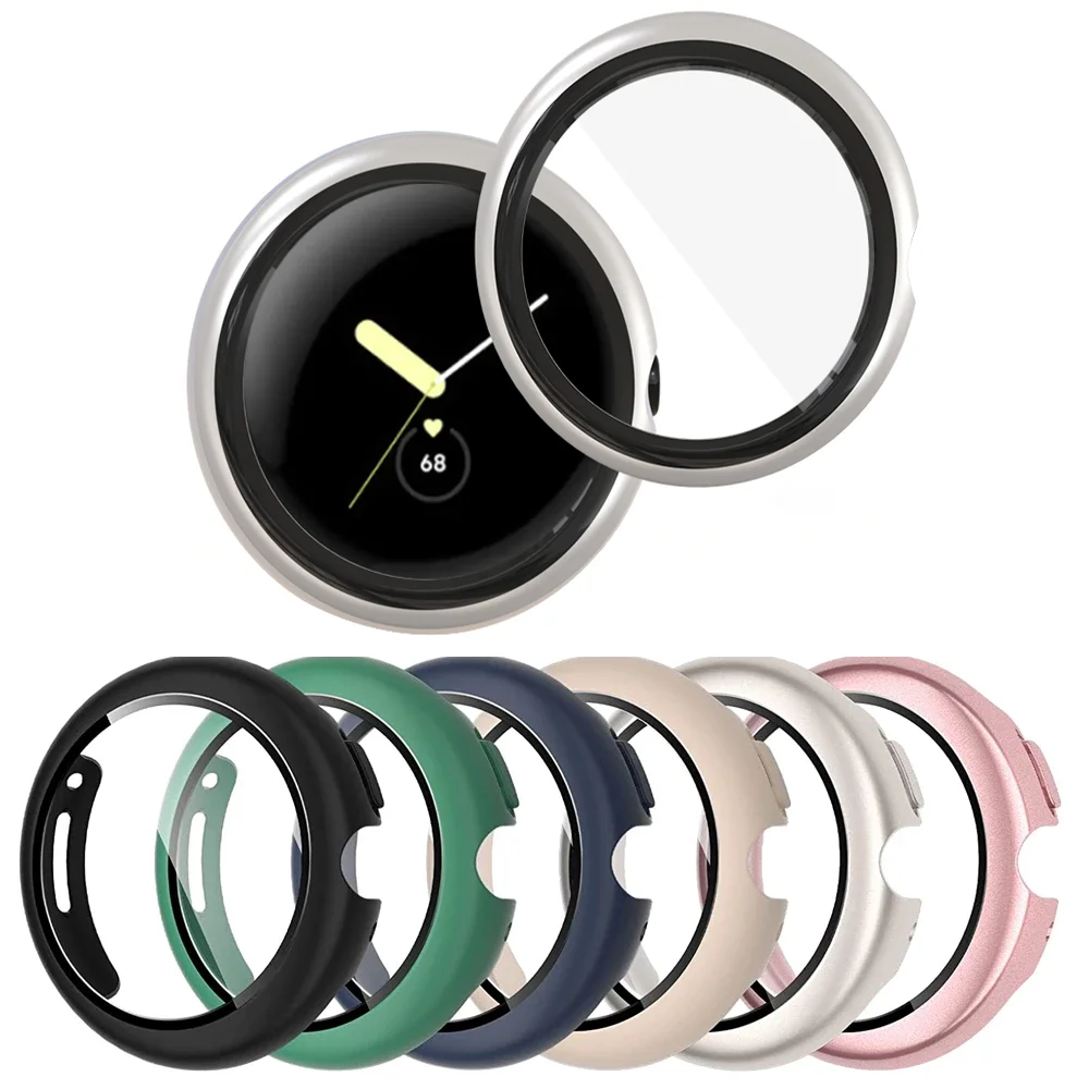 

Screen Protector for Google Pixel Watch Case Tempered glass Bumper Cover Frame Film PC Hard-Shell Pixel Watch band Accessorie