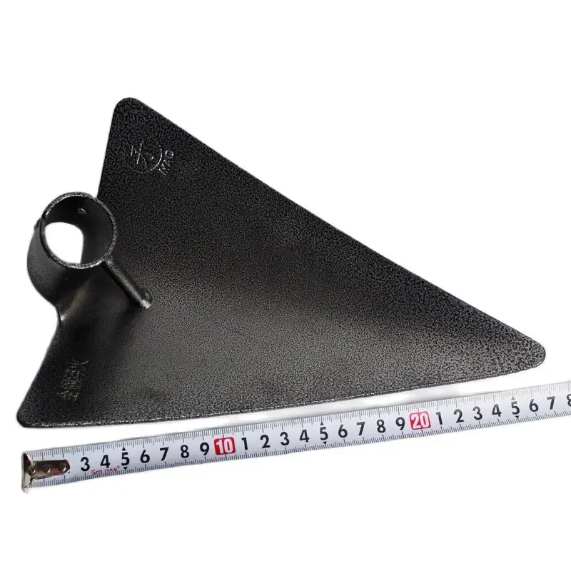 Round Eye Hoes Carbon Steel Gardening Hoe 0.665kg 27x20cm Pick Head for Backyard Weeding Loose Farm Growing Garden Hoe