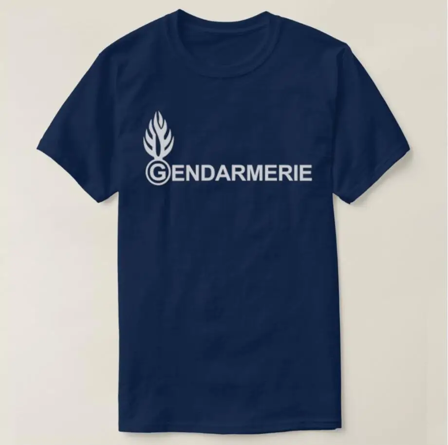 Camiseta de la gendarmería de la policía francesa para hombre, camisa  informal de manga corta 100% de algodón con cuello redondo, ropa de verano  - AliExpress