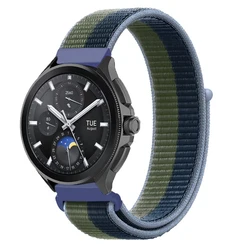 Versatile 22mm Nylon Sports Watch Strap - Black for Mi Watch Sport (Deep blue Green)