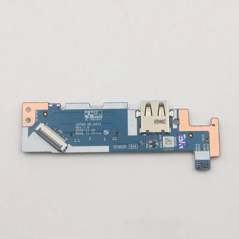 NS-D472 5C50S25174 New Original for Lenovo IdeaPad 3-15ITL6 82H8 Laptop USB Power Button Audio Board SD Card Reader High Quality flex cable