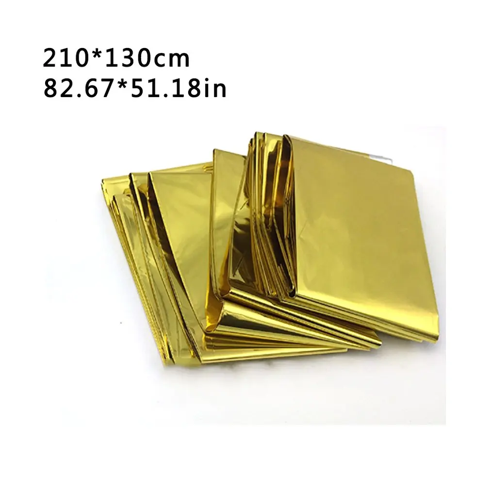 Outdoor lifesaving and emergency insulation blanket-gold 210 * 130CM