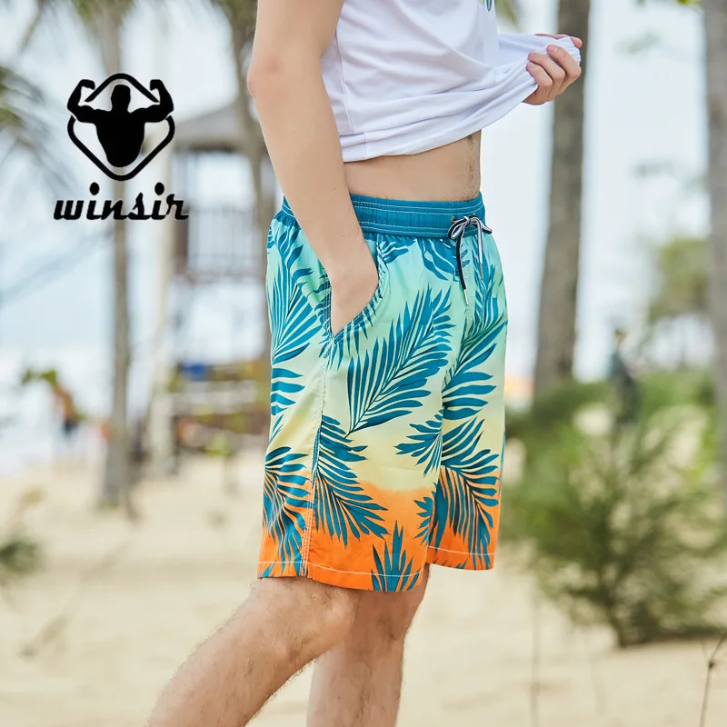 

Quick Dry Summer Bermuda Pants Couple Swimsuit Men Beach Shorts Women Matching Swimwear Swimming Trunks Surfing Wear Boardshorts