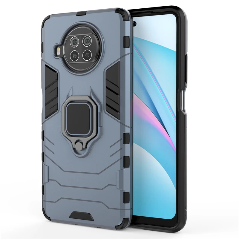 Oureidoo Cover per Xiaomi Redmi Note 9 con 3 Pezzi Pellicola Vetro Temperato, Cu