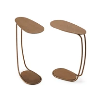 Table basse mobile en métal en forme de C minimaliste, petite table d'appoint créative, canapé simple, manuellement 4