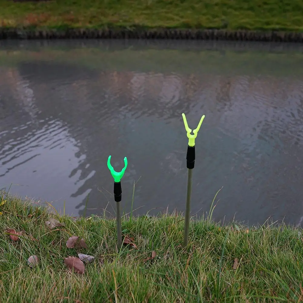 Fishing Rod Holder Fishing Rod Bracket Fishing Rod Support Fishing Rod Rest 2X 50/80cm Adjustable Fishing Bankstick Extending Rod Rest Telescopic Fishing Stand Holders