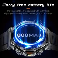 2026 New Smart Watch Men 800mAh Ultra Long Battery Life IP68 Waterproof Outdoor Sport Watches Bluetooth Call Military Smartwatch - Image 3