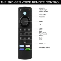 Bluetooth Voice Replacement Remote Control for L5B83G Fire TV Stick 4K Max Stick Lite Cube Smart TV Controller For Smart TVs 4