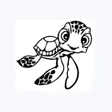 

Car Stickers Cute Turtle Modeling Decals Car Motorcycle Rear Window Decorative Fashion waterproof Cover To Scratches ,15cm*10cm