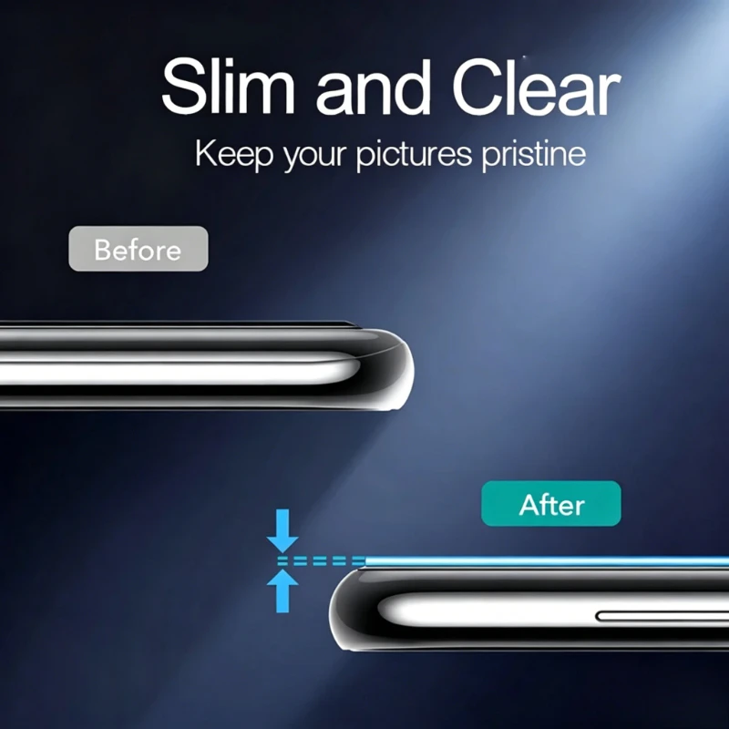 Honor 600 Series Case with HD Camera Protector and Tempered Glass Lens Cover